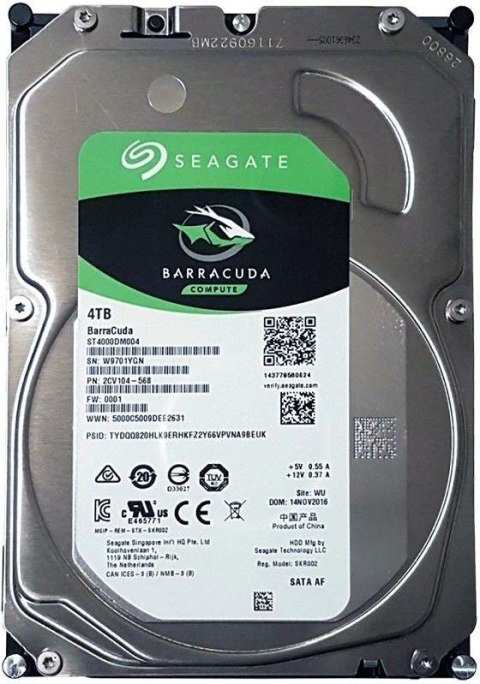 Barracuda 4TB 3,5'' 256 ST4000DM004 Barracuda 4TB 3,5'' 256 ST4000DM004