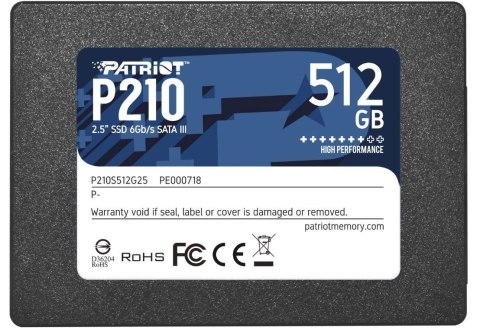 Dysk SSD 512GB P210 520/430 MB/s SATA III 2.5 Dysk SSD 512GB P210 520/430 MB/s SATA III 2.5