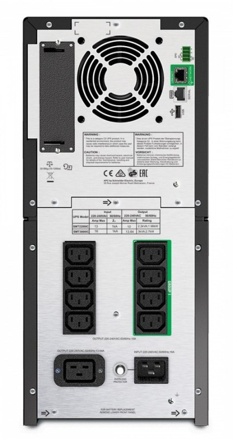 SmartUPS SMT2200IC 2.2kVA/1.98W Tower SmartConnect SmartUPS SMT2200IC 2.2kVA/1.98W Tower SmartConnect