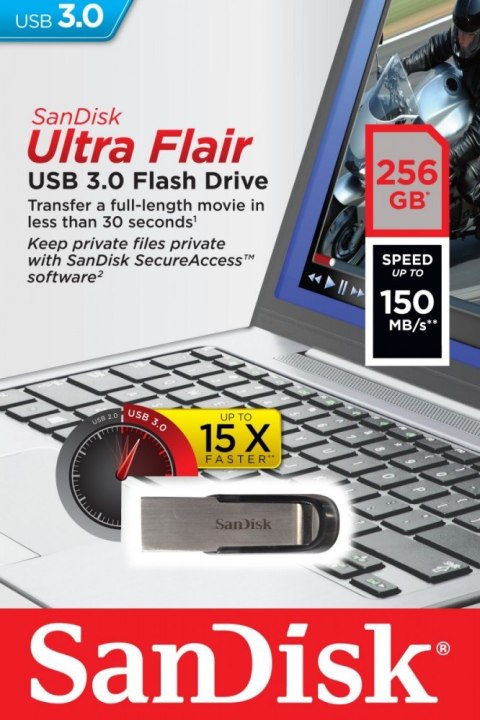 Pendrive ULTRA FLAIR USB 3.0 256GB 150MB/s Pendrive ULTRA FLAIR USB 3.0 256GB 150MB/s