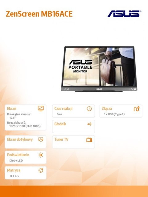 Monitor przenośny 15.6 cala MB16ACE Monitor przenośny 15.6 cala MB16ACE