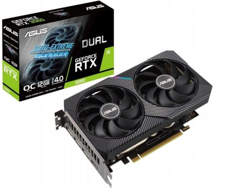 Karta graficza RTX 3060 DUAL OC V2 12GB GDDR6 192bit 3DP/HDMI Karta graficza RTX 3060 DUAL OC V2 12GB GDDR6 192bit 3DP/HDMI