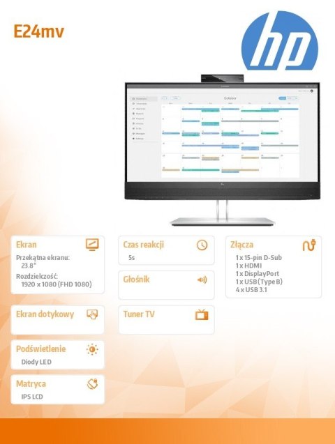 Monitor E24mv G4 FHD Monitor Conferencing 169L0AA Monitor E24mv G4 FHD Monitor Conferencing 169L0AA