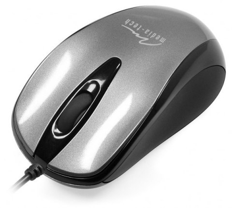 Mysz optyczna 800dpi srebrna MT1091S Mysz optyczna 800dpi srebrna MT1091S