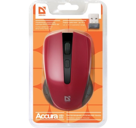 Mysz bezprzewodowa, optyczna, ACCURA MM-935 RF Mysz bezprzewodowa, optyczna, ACCURA MM-935 RF