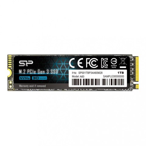 Dysk SSD P34A60 1TB PCIE M.2 NVMe 2200/1600 MB/s Dysk SSD P34A60 1TB PCIE M.2 NVMe 2200/1600 MB/s