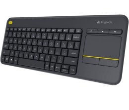 K400 Plus Wireless Touch Keyboard Czarna