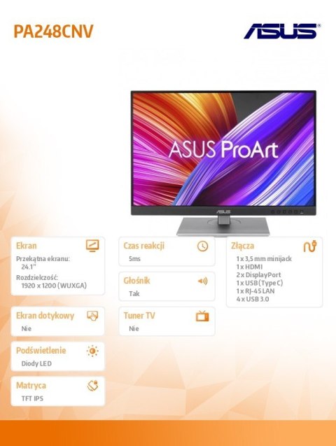Monitor 24 cale PA248CNV Monitor 24 cale PA248CNV