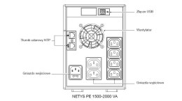 UPS NETYS PE 2000VA/1200W 230V/AVR/6XIEC 320,LED,USB