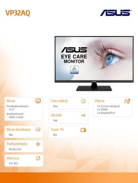 Monitor 31.5 cala VP32AQ Monitor 31.5 cala VP32AQ