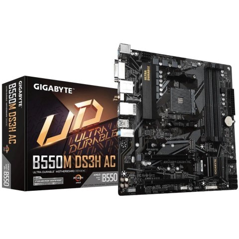Płyta główna B550M DS3H AC AM4 4DDR4 HDMI/DVI M.2 mATX Płyta główna B550M DS3H AC AM4 4DDR4 HDMI/DVI M.2 mATX