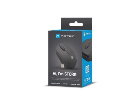 Mysz bezprzewodowa Stork 1600 DPI USB Czarna Mysz bezprzewodowa Stork 1600 DPI USB Czarna