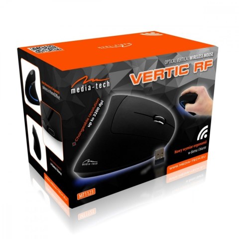 Mysz pionowa bezprzewodowa Vertic RF MT1123 optyczna, iluminacja świetlna Mysz pionowa bezprzewodowa Vertic RF MT1123 optyczna, iluminacja świetlna