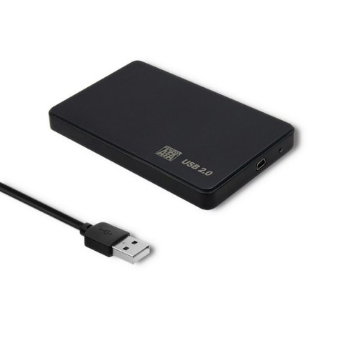 Obudowa na dysk HDD/SSD 2.5 cala SATA3 | USB 2.0 | Czarny Obudowa na dysk HDD/SSD 2.5 cala SATA3 | USB 2.0 | Czarny