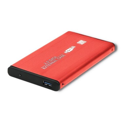 Obudowa na dysk HDD/SSD 2.5 cala SATA3 | USB 3.0 | Czerwona Obudowa na dysk HDD/SSD 2.5 cala SATA3 | USB 3.0 | Czerwona