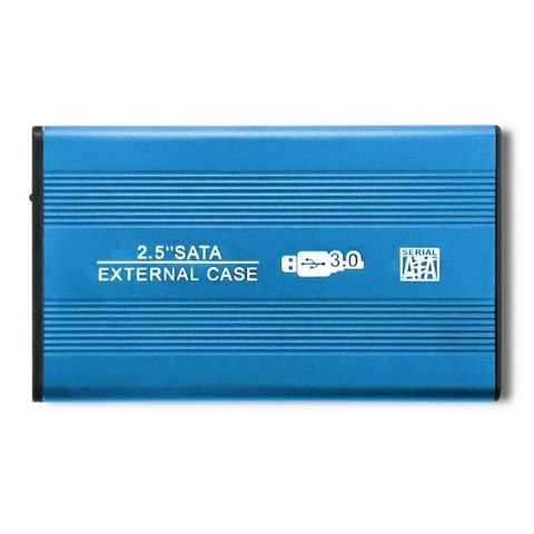 Obudowa na dysk HDD/SSD 2.5 cala SATA3 | USB 3.0 | Niebieska Obudowa na dysk HDD/SSD 2.5 cala SATA3 | USB 3.0 | Niebieska