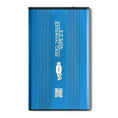 Obudowa na dysk HDD/SSD 2.5 cala SATA3 | USB 3.0 | Niebieska Obudowa na dysk HDD/SSD 2.5 cala SATA3 | USB 3.0 | Niebieska