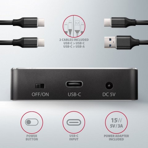 ADSA-M2C Stacja dokująca, USB-C 3.2 Gen 2 - 2x M.2 NVMe SSD CLONE MASTER ADSA-M2C Stacja dokująca, USB-C 3.2 Gen 2 - 2x M.2 NVMe SSD CLONE MASTER