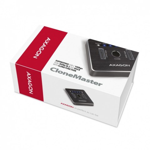 ADSA-M2C Stacja dokująca, USB-C 3.2 Gen 2 - 2x M.2 NVMe SSD CLONE MASTER ADSA-M2C Stacja dokująca, USB-C 3.2 Gen 2 - 2x M.2 NVMe SSD CLONE MASTER