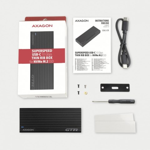 EEM2-GTR Obudowa zewnętrzna aluminiowa, USB-C 3.2 GEN 2 M.2 NVMe SSD EEM2-GTR Obudowa zewnętrzna aluminiowa, USB-C 3.2 GEN 2 M.2 NVMe SSD