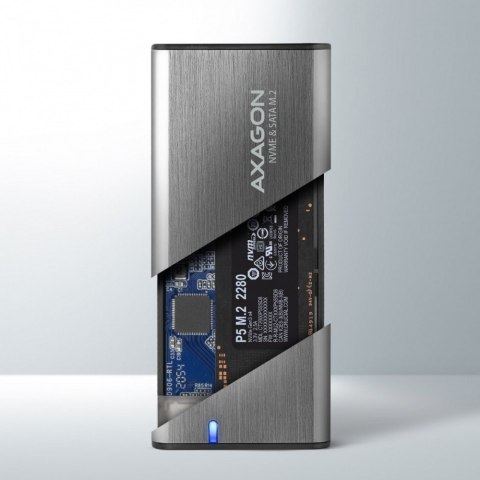 EEM2-SG2 Obudowa zewnętrzna aluminiowa bezśrubowa USB-C 3.2 Gen 2 M.2 NVMe & SATA SSD + USB-A - USB-C redukcja EEM2-SG2 Obudowa zewnętrzna aluminiowa bezśrubowa USB-C 3.2 Gen 2 M.2 NVMe & SATA SSD + USB-A - USB-C redukcja