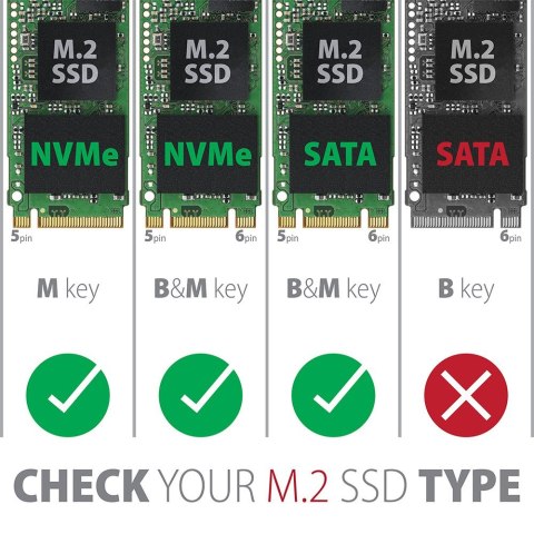 EEM2-SG2 Obudowa zewnętrzna aluminiowa bezśrubowa USB-C 3.2 Gen 2 M.2 NVMe & SATA SSD + USB-A - USB-C redukcja EEM2-SG2 Obudowa zewnętrzna aluminiowa bezśrubowa USB-C 3.2 Gen 2 M.2 NVMe & SATA SSD + USB-A - USB-C redukcja