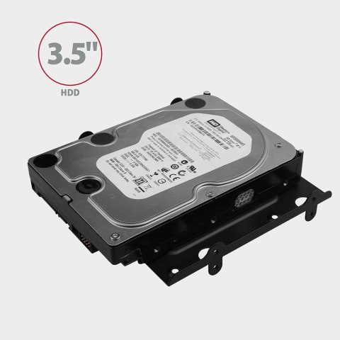 RHD-435 Ramka metalowa do montażu 4x 2.5" HDD (2x 2.5" HDD/SSD & 1x 3.5" HDD) w pozycji 5.25" Czarna RHD-435 Ramka metalowa do montażu 4x 2.5" HDD (2x 2.5" HDD/SSD & 1x 3.5" HDD) w pozycji 5.25" Czarna