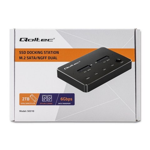 Stacja dokujca dysków 2x SSD M.2 SATA | NGFF | USB typ C Stacja dokujca dysków 2x SSD M.2 SATA | NGFF | USB typ C