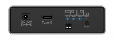 Obudowa IB-RD2253-C31 zew. Raid dla 2,5 SATA HDD na USB 3.2 Gen 2, RAID 0,1, SINGLE, LARGE Obudowa IB-RD2253-C31 zew. Raid dla 2,5 SATA HDD na USB 3.2 Gen 2, RAID 0,1, SINGLE, LARGE