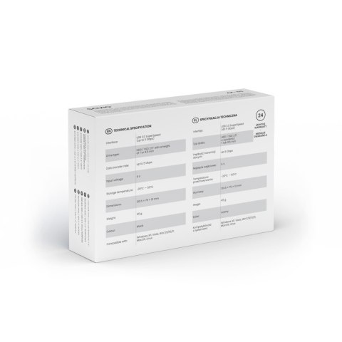 Zewnętrzna obudowa na dysk HDD/SDD 2,5 cala, USB 3.0, AK-65 Zewnętrzna obudowa na dysk HDD/SDD 2,5 cala, USB 3.0, AK-65