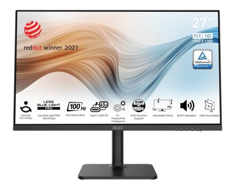 Monitor MODERN MD272XP 27 cali IPS/FHD/100Hz/4ms/Czarny Monitor MODERN MD272XP 27 cali IPS/FHD/100Hz/4ms/Czarny