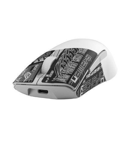 Mysz gamingowa ROG Keris Wireless AimPoint White RF/BT/USB Mysz gamingowa ROG Keris Wireless AimPoint White RF/BT/USB