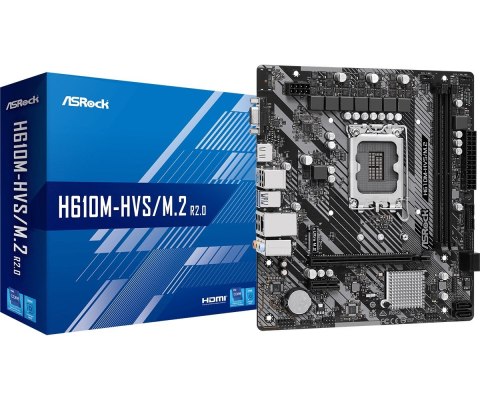 Płyta główna H610M-HVS/M.2 R2.0 s1700 2DDR4 DP/HDMI mATX Płyta główna H610M-HVS/M.2 R2.0 s1700 2DDR4 DP/HDMI mATX