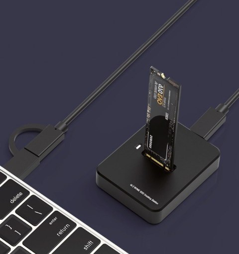 Stacja dokujaca dysków M.2 SATA i NVME USB-C Stacja dokujaca dysków M.2 SATA i NVME USB-C