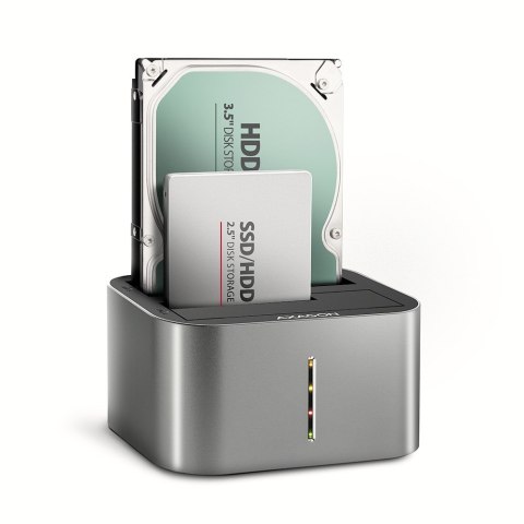 ADSA-DC Stacja dokująca USB 3.2 Gen 1 - 2x SATA 6G 2.5"/3.5" SSD/HDD ADSA-DC Stacja dokująca USB 3.2 Gen 1 - 2x SATA 6G 2.5"/3.5" SSD/HDD