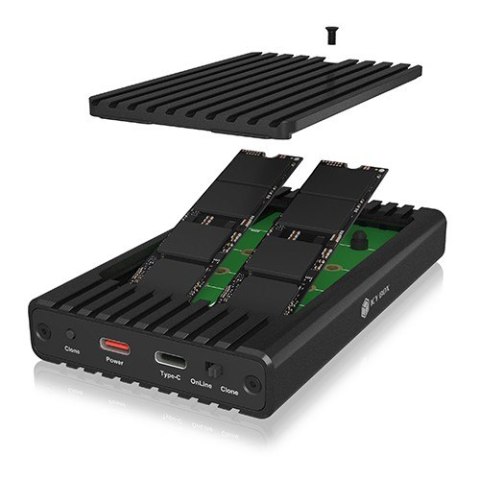 Stacja ICY BOX IB-2817MCL-C31 z funkcją klonowania dla 2x NVMe SSD Stacja ICY BOX IB-2817MCL-C31 z funkcją klonowania dla 2x NVMe SSD