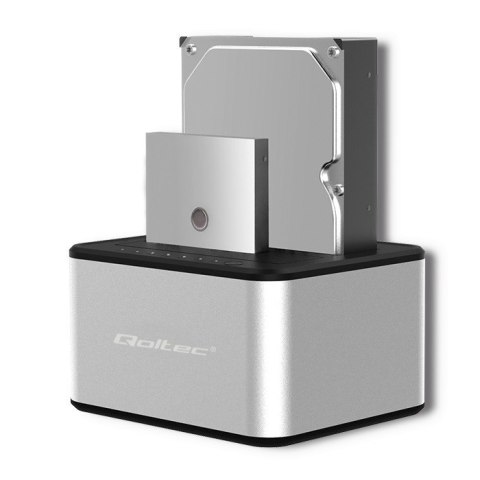Stacja dokująca dysków 2xHDD/SSD | 2.5"/3.5" SATA | USB 3.0 | Klonowanie Stacja dokująca dysków 2xHDD/SSD | 2.5"/3.5" SATA | USB 3.0 | Klonowanie