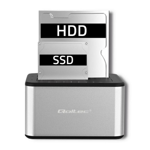 Stacja dokująca dysków 2xHDD/SSD | 2.5"/3.5" SATA | USB 3.0 | Klonowanie Stacja dokująca dysków 2xHDD/SSD | 2.5"/3.5" SATA | USB 3.0 | Klonowanie