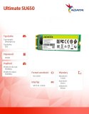 Dysk SSD Ultimate SU650 256G M.2 TLC 3D 2280 SATA