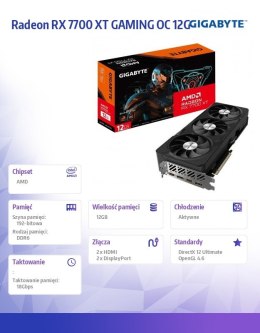 Karta graficzna Radeon RX 7700 XT GAMING OC 12G GNDR6 192bit 2DP/2HDMI