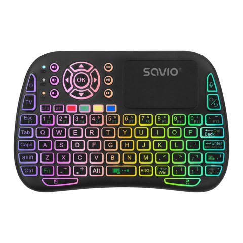 Podświetlana klawiatura bezprzewodowa RGB BT + 2.4 GHz , TV Box, Smart TV, Konsole, PC, KW-04 Podświetlana klawiatura bezprzewodowa RGB BT + 2.4 GHz , TV Box, Smart TV, Konsole, PC, KW-04