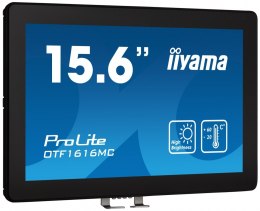 Monitor 16 cali OTF1616MC-B1, VA,poj.10pkt.1100cd,IP65, outdoor, VGA,HDMI,DP,RJ45