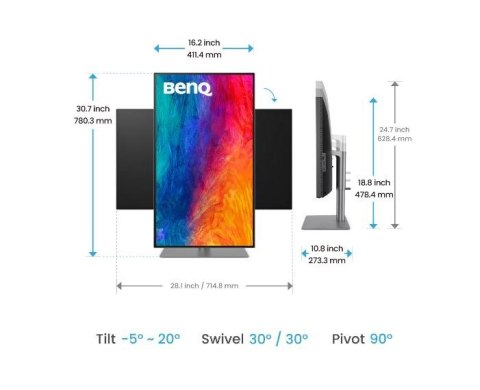 Monitor 31.5 cala PD3225U LED 5ms/2K/2000:1/HDMI/Czarny Monitor 31.5 cala PD3225U LED 5ms/2K/2000:1/HDMI/Czarny