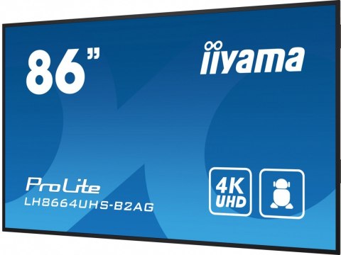 Monitor 86 cali LH8664UHS-B2AG,24/7,IPS,ANDROID.11,4K,3xHDMI,RJ45, 2xUSB,WiFi Monitor 86 cali LH8664UHS-B2AG,24/7,IPS,ANDROID.11,4K,3xHDMI,RJ45, 2xUSB,WiFi