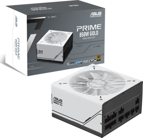 Zasilacz ASIS PRIME 850W Gold PSU ATX3.0/biały Zasilacz ASIS PRIME 850W Gold PSU ATX3.0/biały