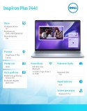 Notebook Inspiron Plus 7441/XPLUS10C/16GB/1TB SSD Gen4/14.0 QHD+ Touch/Adreno GPU/FgrPr/Cam & Mic/WLAN + BT/Backlit Kb/3 Cell/3Y
