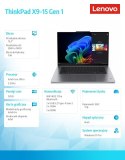Ultrabook ThinkPad X9 G1 21Q60008PB W11Pro Ultra 7 258V/32GB/1TB/INT/15.3 OLED/Touch/Grey/3YR Premier NBD + CO2 Offset