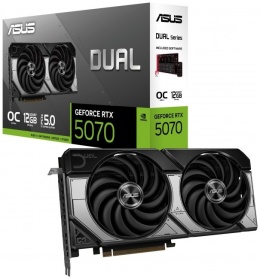 Karta graficzna ASUS DUAL GeForce RTX 5070 12 GB OC GDDR7 DLSS 4